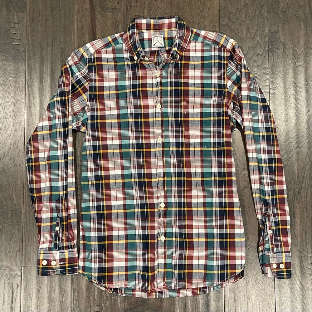 Kiel James Patrick Indian Madras Button Down Shirt